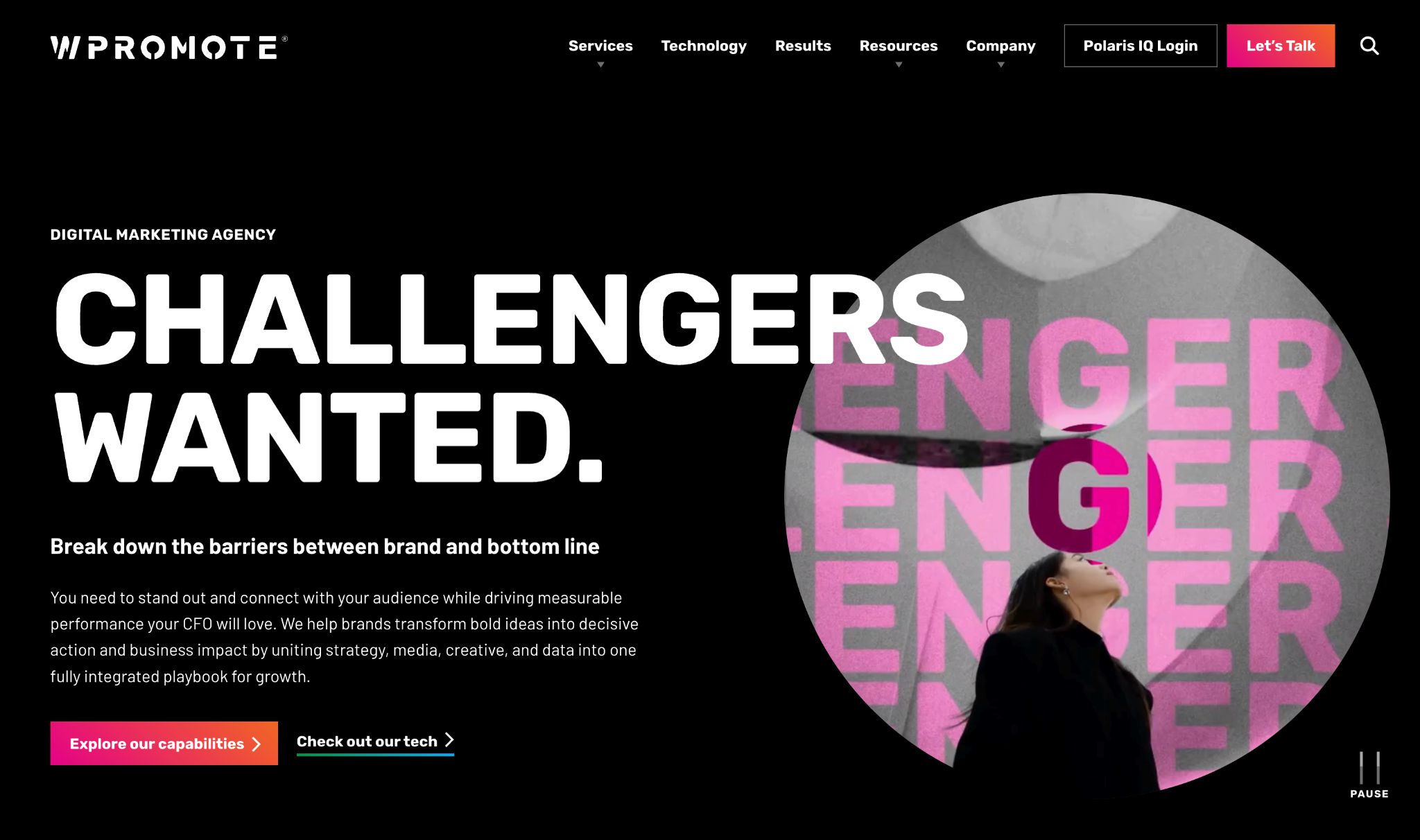 Wpromote homepage
