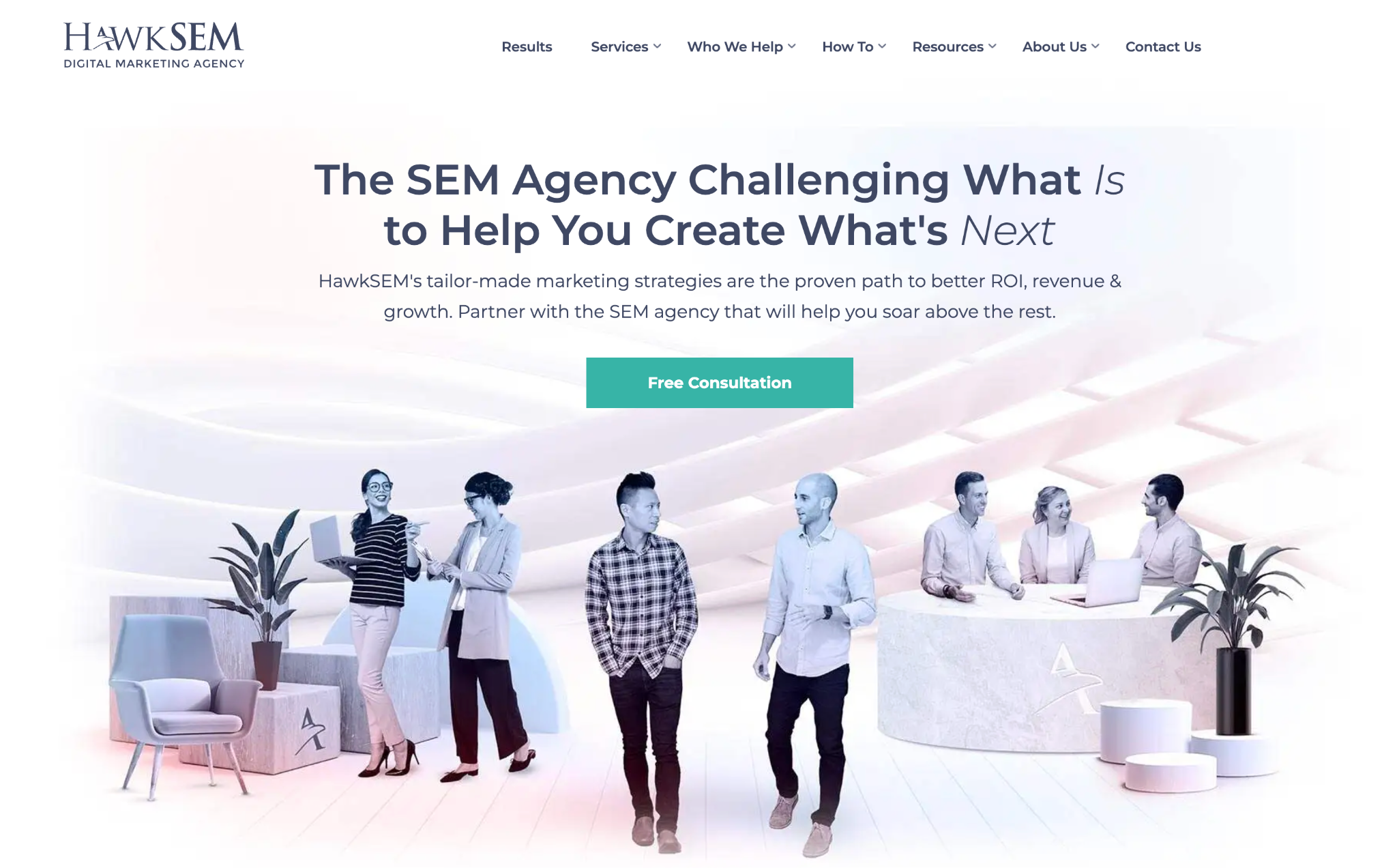 HawkSEM homepage