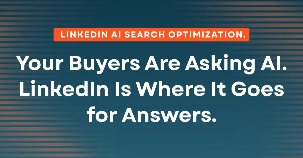 LinkedIn AI Search Optimization for B2B Companies | Speedwork