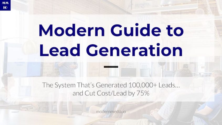 Title slide for Lead Gen Guide