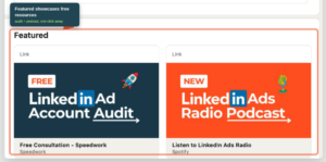 Speedwork LinkedIn Ads Agency Lead Gen Resources