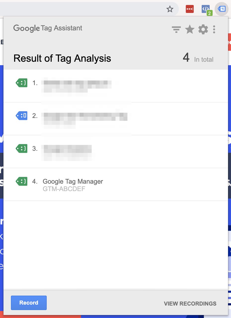 google tag assistant with google tag manager