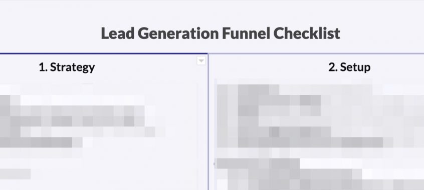 Lead Gen Funnel Checklist Summary