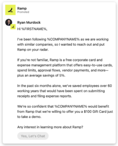 LinkedIn conversation ad strategy for SaaS lead nurturing