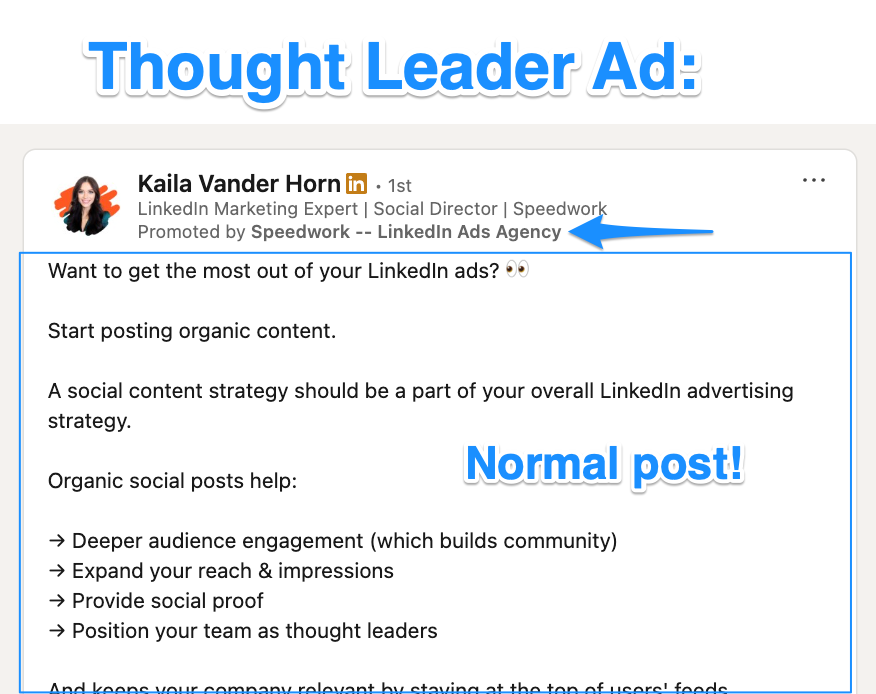 Thought leader ads don't look like ads!