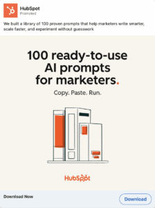 HubSpot LinkedIn Ad