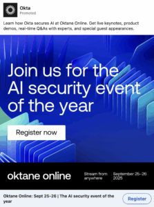Okta LinkedIn ad