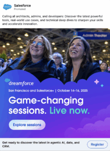 LinkedIn Salesforce ad